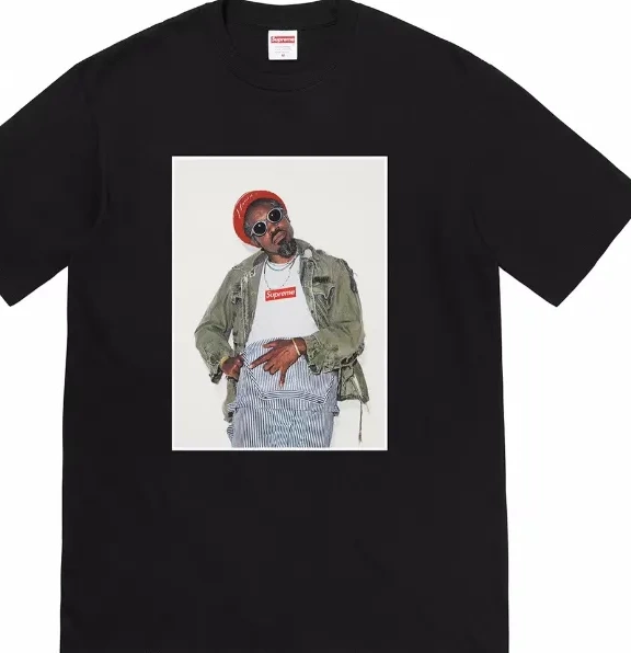 Andr Andr L M é é T-shirt Short and Benjamin Person 22FW S XL Black White sleeved Tee Photo 0701